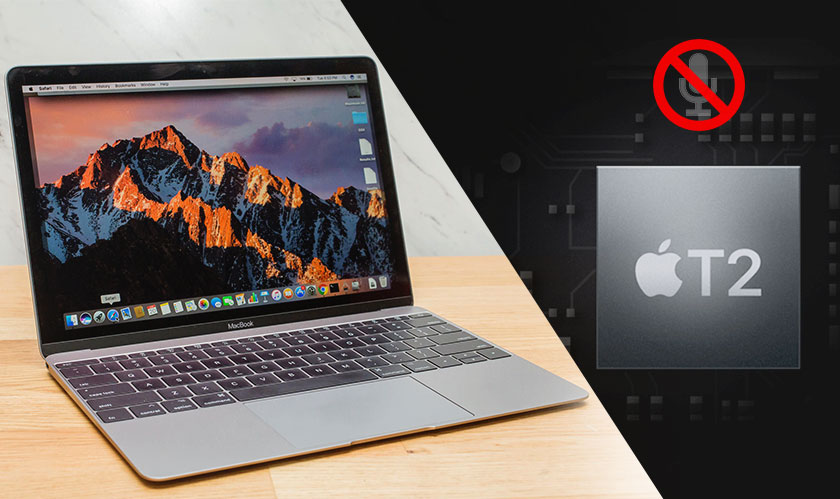 Apple's T2 chip disables MacBook's microphone when the lid is closed