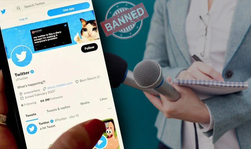 Twitter bans several journalists