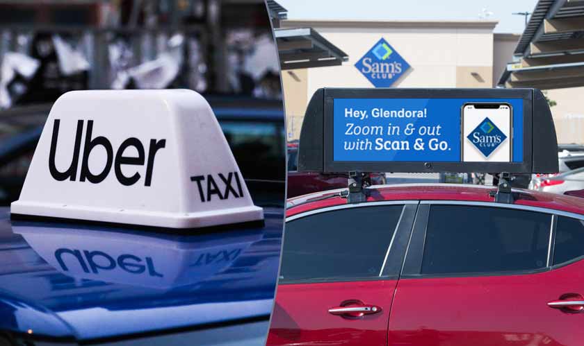 Uber vehicles will soon be seen with rooftop ads