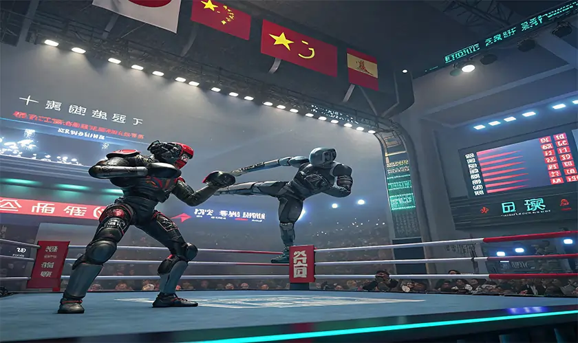 China Hosts World’s First Humanoid Robot Kickboxing Tournament